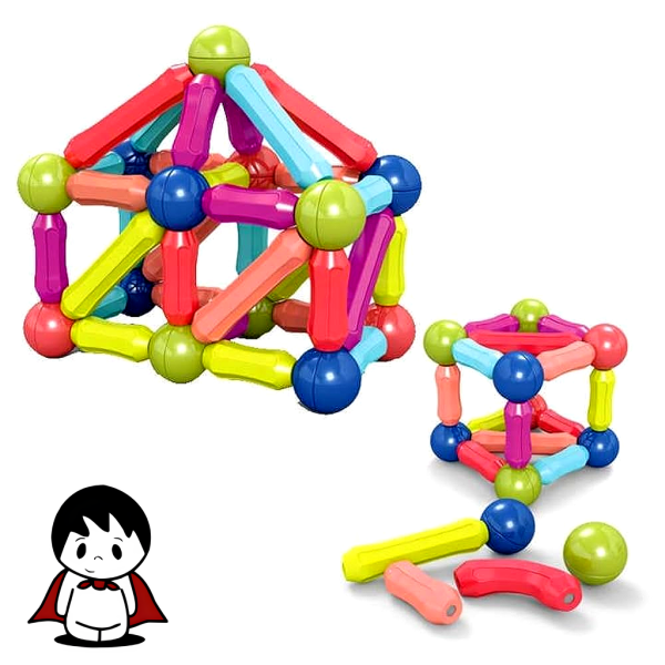 ساختنی طرح مگنت مدل Magnetic Sticks – اسباب‌بازی آموزشی خلاقانه - تصویر 5