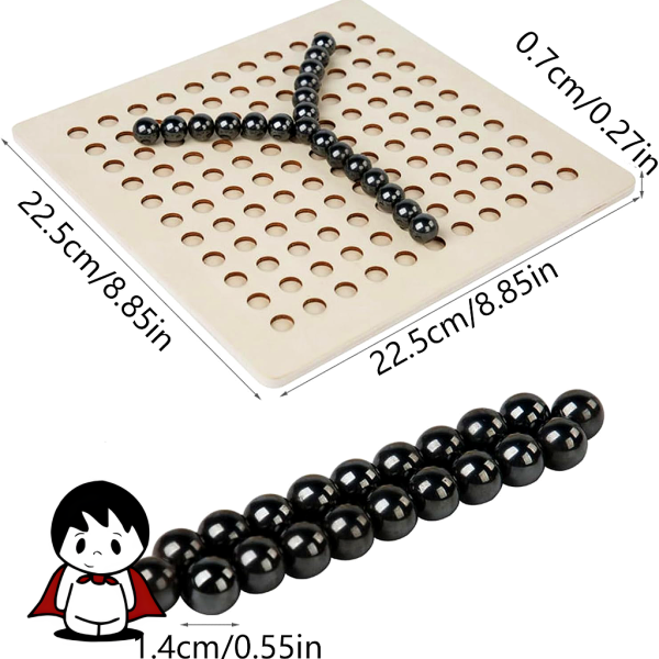 بازی فکری مگنت چس چوبی – نبرد هیجانانگیز تعادل و مغناطیس - تصویر 7