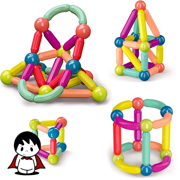 ساختنی طرح مگنت مدل Magnetic Sticks – اسباب‌بازی آموزشی خلاقانه - تصویر 4