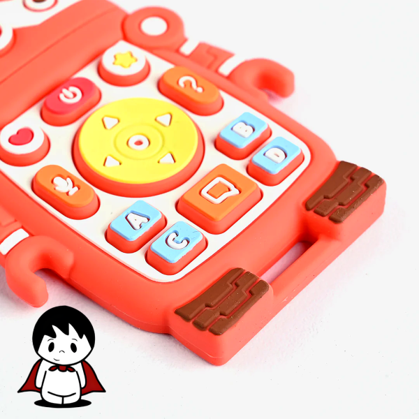 دندان گیر کودک سیلیکونی مدل ربات (تسکین دهنده لثه نوزاد) - تصویر 2