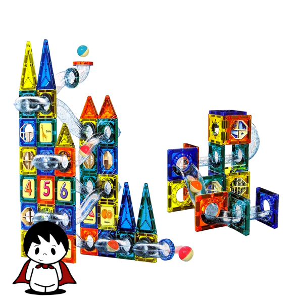 مگتایل مغناطیسی طرح کریستالی – اسباببازی آموزشی ساخت و ساز - تصویر 3