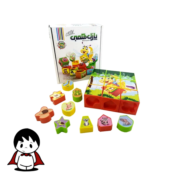 بازی فکری پازل مکعبی اشکال سنجاقک (۱۶ مکعب و ۶۰ کارت الگو) - تصویر 2