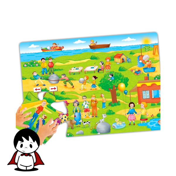 پازل آموزشی بزرگ شهر متضادها (۱۲ تکه) - تصویر 4