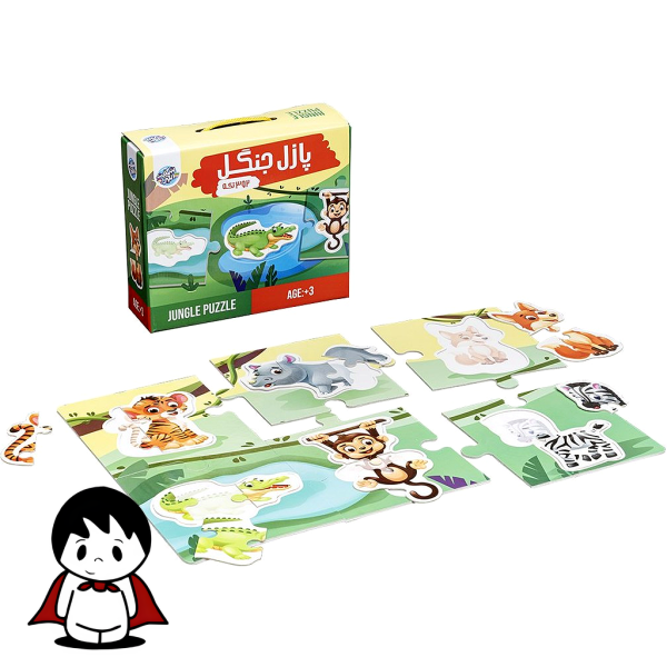 پازل ۲ و ۳ تکه بزرگ جنگل شگفتانگیز - تصویر 2