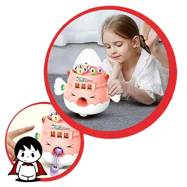 تخم مرغ شانسی بزرگ طرح فانتزی (صورتی) - تصویر 2