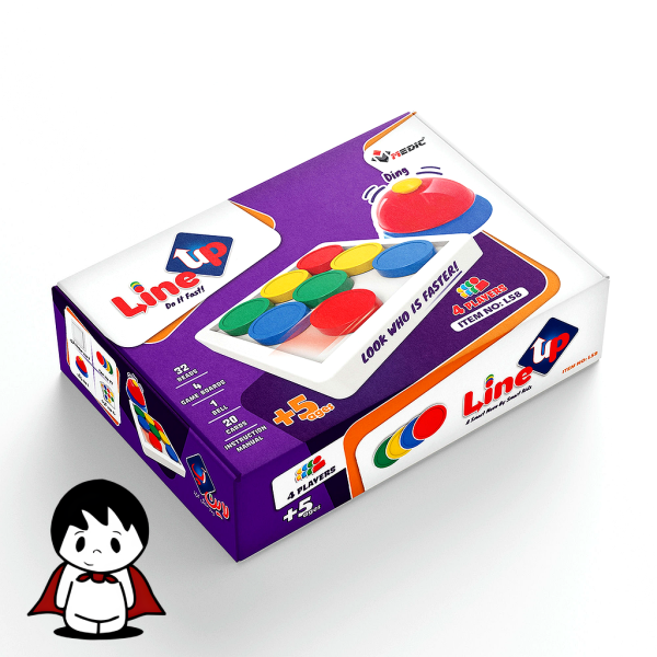 اسباب بازی فکری مدل لاین آپ (Line Up) - رقابت هوش و سرعت ۴ نفره - تصویر 2