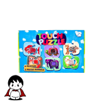 تاچ پازل فرفره های رنگی پویا,پازل لمسی حیوانات,جعبه تاچ پازل,قطعات پازل حسی,کودک در حال بازی با تاچ پازل,جورچین ۱۲ تکه حیوانات