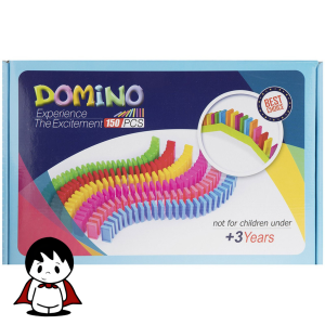 دومینو ۱۵۰ قطعه کودک، بازی فکری رنگی، مسیر دومینو، دومینو تعادلی، چیدمان دومینو کوچک
