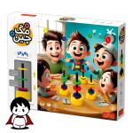 مجموعه‌ای از قطعات بازی فکری پلی مگنت مدل مگ چین (Mag-Chain) در رنگ‌های ترکیبی شاد (آبی، قرمز، زرد، سبز) که روی یک سطح سفید چیده شده‌اند. با برخی از این قطعات مغناطیسی، یک سازه سه‌بعدی شبیه به خانه یا قلعه ساخته شده است که قدرت اتصال و پتانسیل خلاقیت این اسباب‌بازی آموزشی را به نمایش می‌گذارد.