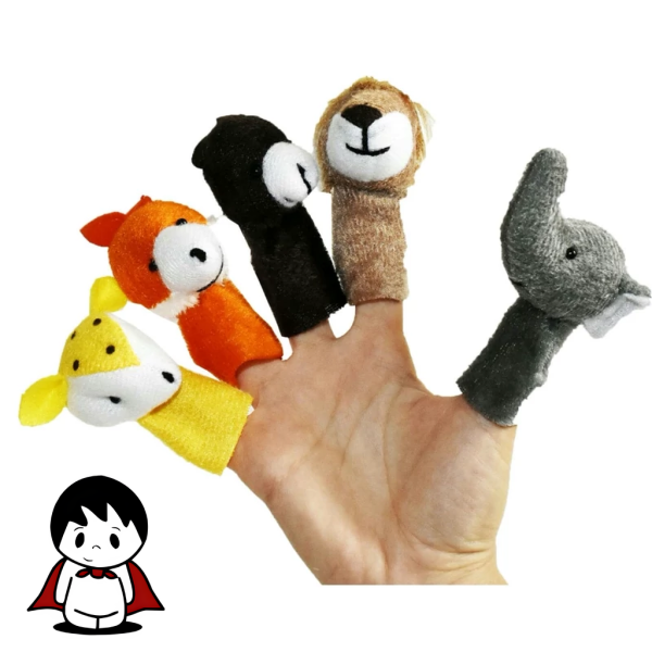 بسته ۵ عددی عروسک انگشتی حیوانات جنگل پرشین صبا، ابزار قصهگویی و نمایش خلاق - تصویر 5