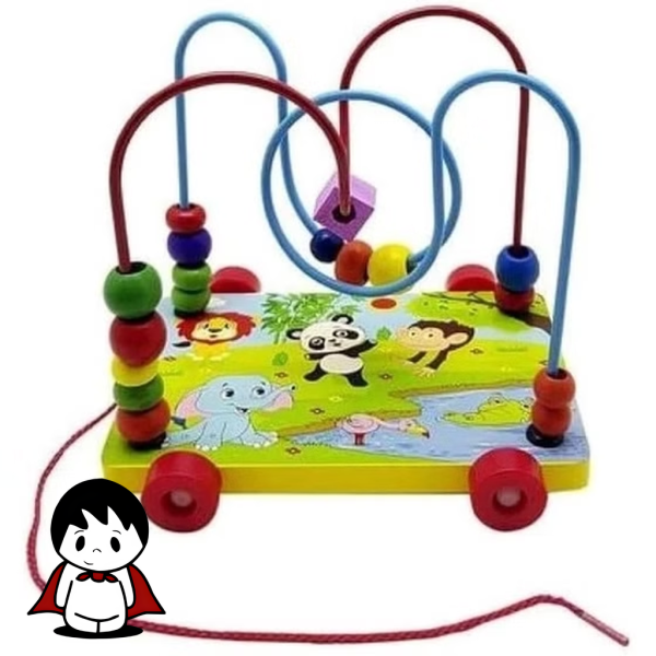 بازی آموزشی مهره و میله کای وای | طرح حیوانات کشیدنی (Animal Pulling) - تصویر 3