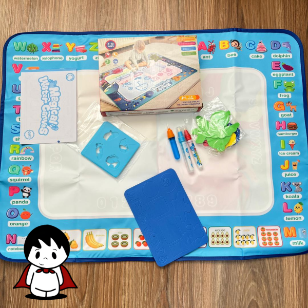 سفره جادویی نقاشی با آب (Magic Doodle Mat)، زیرانداز نقاشی بدون کثیف کاری - تصویر 3