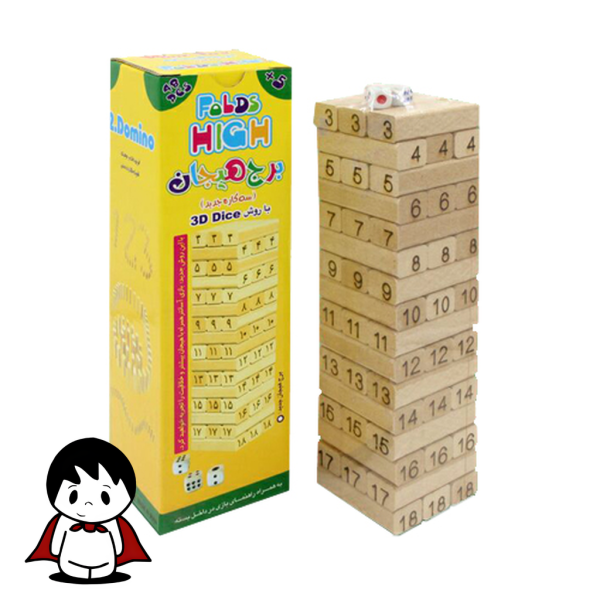 بازی فکری جنگا (برج هیجان) مدل ارمغان به همراه تاس - تصویر 4