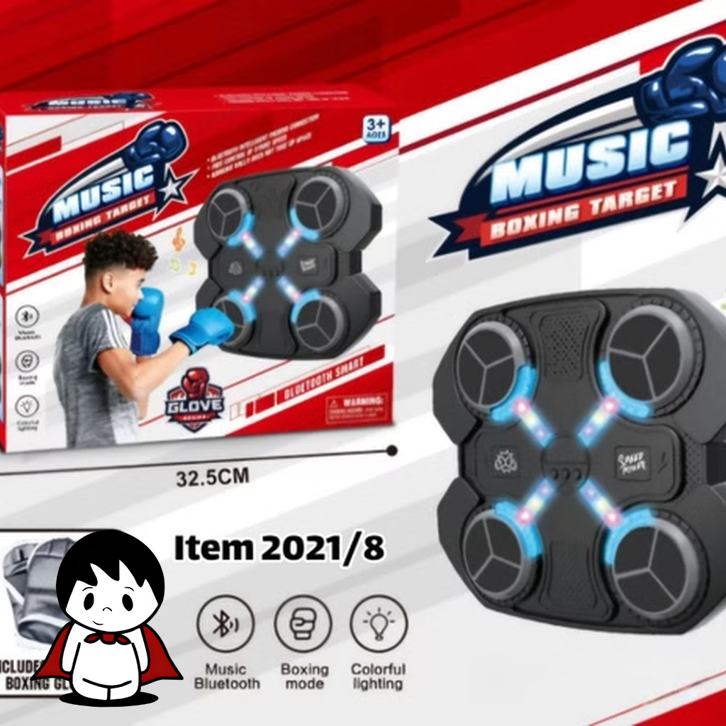 بوکس دیواری ۴ کاناله، پد ضربهگیر، تمرین بوکس، دیوار ورزشی، تجهیزات کودک