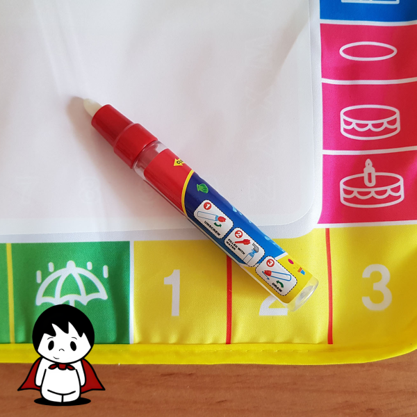 سفره جادویی نقاشی با آب (Magic Doodle Mat)، زیرانداز نقاشی بدون کثیف کاری - تصویر 4