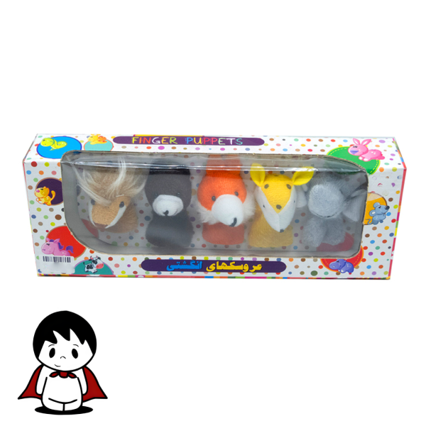 بسته ۵ عددی عروسک انگشتی حیوانات جنگل پرشین صبا، ابزار قصهگویی و نمایش خلاق - تصویر 4