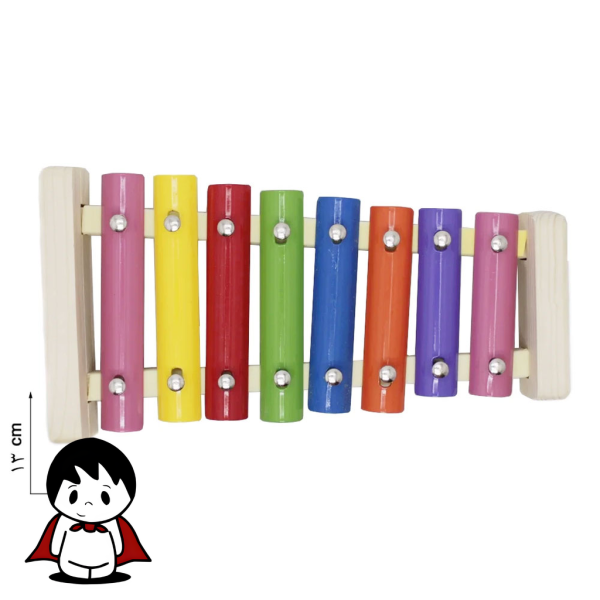 بلز آموزشی چوبی با ۸ تیغه رنگی مناسب کودکان بالای ۳ سال برای آموزش موسیقی