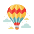 hot-colorful-air-balloon-in-the-sky-with-clouds